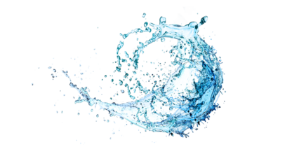 Water splash isolated