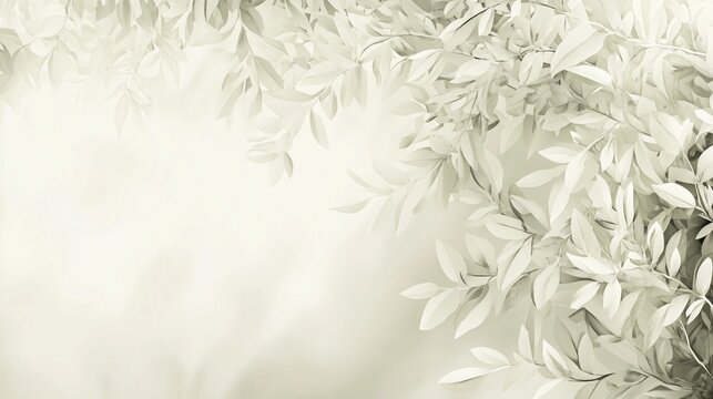 Delicate Leaves on Soft Background