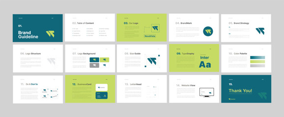 Creative Brand Guidelines template. Brand Strategy Guideline design. Brand Identity presentation design. Logo Guideline template. Logo Guide Book or Brand Manual Layout.