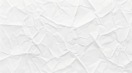 Obraz premium Crumpled White Paper Texture