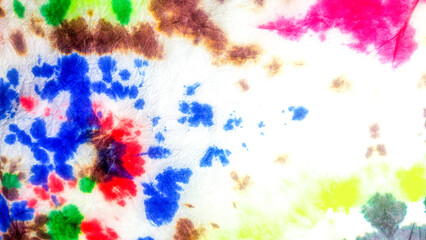 Tie Dye Effect. Colorful Dirty Art Backdrop.