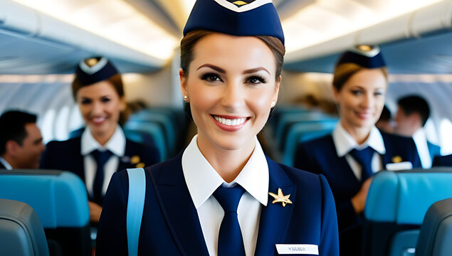 flight attendants often depicted cheerful actually trying cut stressful situations professionally