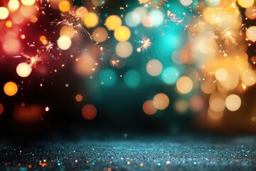 A colorful background with a blue and green area in the middle