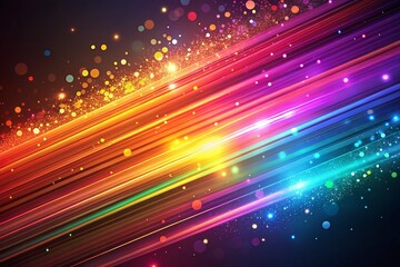 Obraz premium Stunning Slow Motion Particle Stripes Animation for 4K Video Backgrounds and Visual Effects