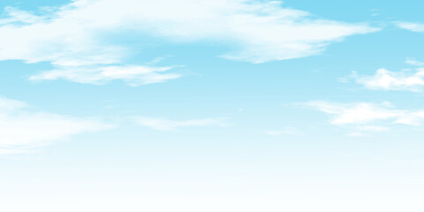 背景素材_青空と雲