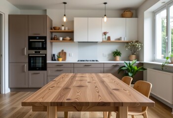 Fototapeta premium modern kitchen interior with kitchen