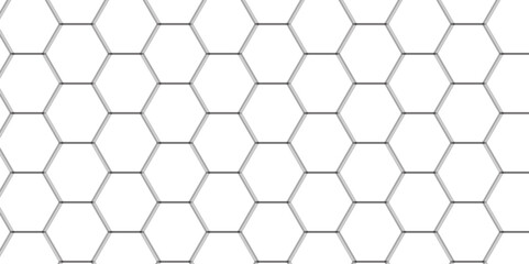Abstract background with hexagonal geometric hexagon polygonal pattern background. 3d seamless bright white web cell and triangle abstract honeycomb background. white and gray backdrop wallpaper.