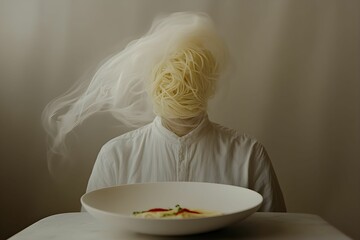 spaghetti aglio e olio, makaron spaghetti, oliwa z oliwek, czosnek, peperoncino, natka pietruszki, danie włoskie, wykwintna kuchnia, kuchnia śródziemnomorska, kuchnia europejska, minimalizm, elegancka