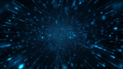 Fototapeta premium a vibrant blue abstract tech pattern background