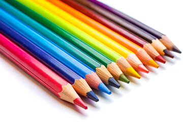 Fototapeta premium Color pencil, isolated on white background