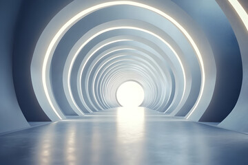 Obraz premium Dimensional tunnels can travel through time and space perfectly.