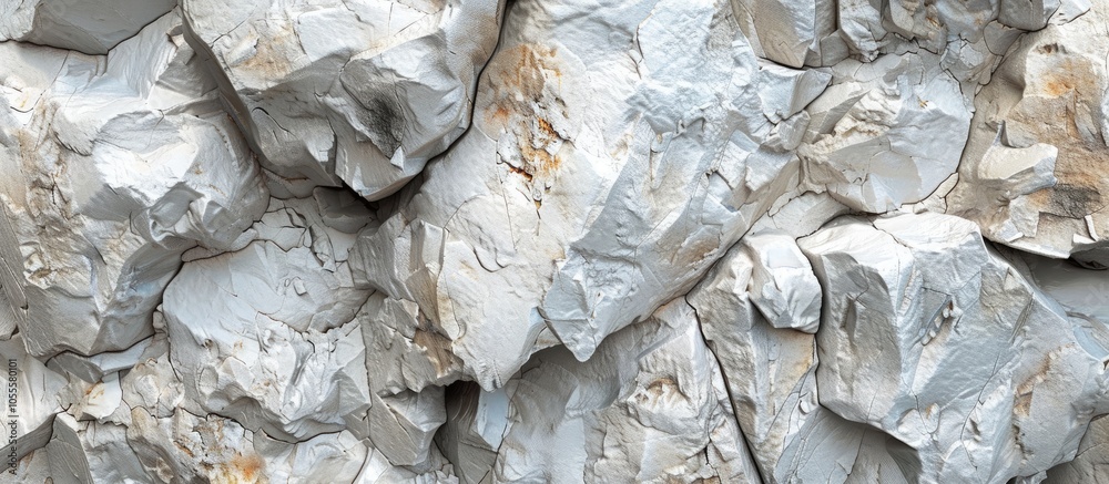 Poster close up image displaying a light gray rock texture creating an abstract stone background with copy 
