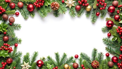 festive border with holiday theme