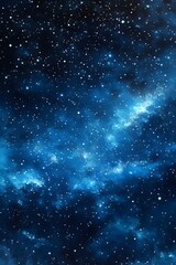 A captivating view of the cosmos, featuring a rich tapestry of stars against a stunning blue nebula, evoking a sense of wonder and the vastness of space.