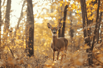 Christmas Deer with Christmas decoration