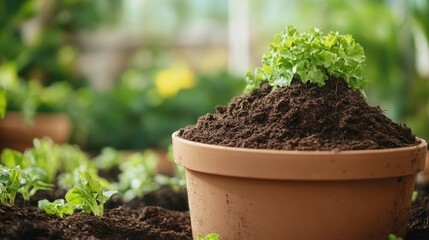 Home composting solutions for converting organic waste into nutrient dense soil for gardening purposes