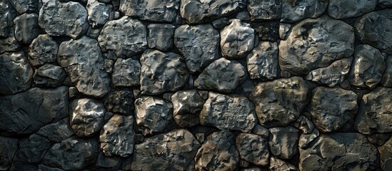 Obraz premium Textured stone wall with copy space image opportunity
