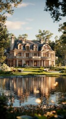 Luxurious Mansion by Lake