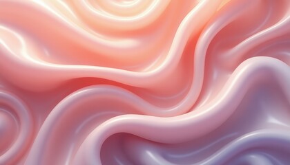 Soft flowing abstract background with pastel pink and purple waves for creative designs