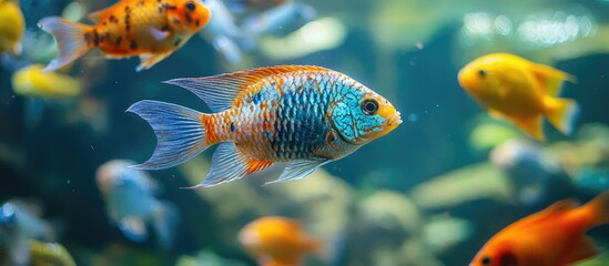Fototapeta premium Colorful Fresh Water Fishs