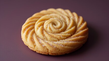 Close up of a Single Delicious Sweet Pastry Cookie