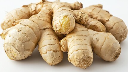 Ginger On A White Background