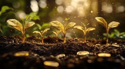 The imagery conveys the idea that innovation in the financial sector is the seed for growth, fostering a healthier and more sustainable financial ecosystem