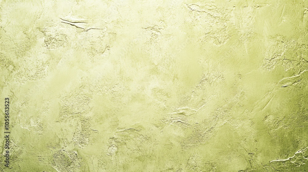 Aufkleber Soft pastel greenish yellow textured concrete background with low contrast A vibrant wall texture offers ample space for text overlay and mockups ideal for various design applications