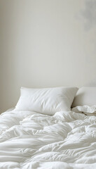 White mattress isolated on a clean white background  -