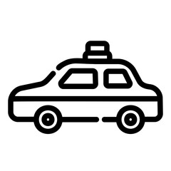 police car Line Icon