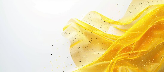 Yellow paper displaying the symbol for electronic data interchange EDI against a serene white background evoking a professional and business focused theme with room for copy space image