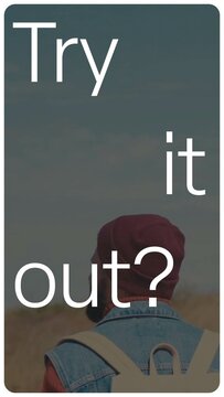 Vertical Framed Text Reveal