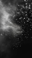 Obraz premium Abstract Black and White Texture of Rough Wall with Particles and Grunge Surface