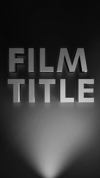 Vertical Shadow Film Title Studio