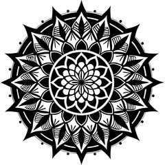 Modern Abstract Mandala Design 