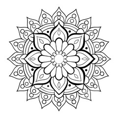 Modern Abstract Mandala Design 