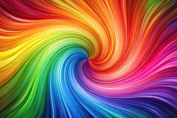 Colorful rainbow background with swirling shapes and vibrant hues, modern design, colorful