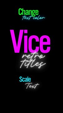 Vertical Vice Titles Classic Glow