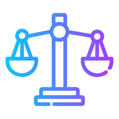 Fototapeta premium law Gradient icon