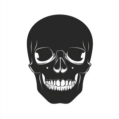 Fototapeta premium Closeup view of skull. The decoration element for Halloween.