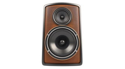 Classic Wooden Speaker with Dual Drivers and Elegant Design