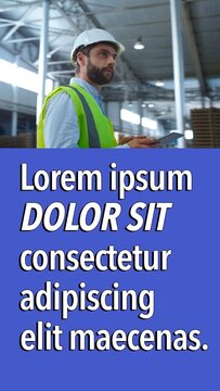 Vertical Video Overlay with Large High Contrast Text
