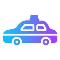 police car Gradient icon