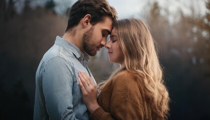 Fototapeta premium Romance and Couples – intimate moments, dating, love 