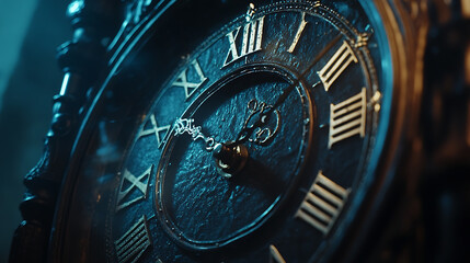 Obraz premium Antique clocks, wallpaper, a long-lived timepiece