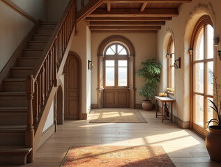 Fototapeta premium modern interior home interior