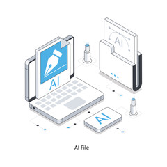 AI File Isometric stock illustration. EPS File stock illustration