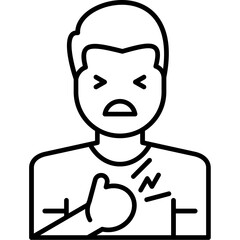 Obraz premium Angina Icon