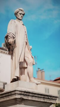 The Statue of Lord Brougham memorial. Vertical