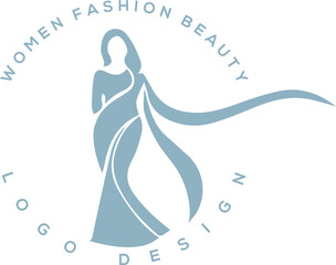 Luxury Beauty fashion logo design. Women fashion logo design. Fashion shop logo design. Beauty Parlor logo design. Message parlor logo vectors. Shopping mole icon design. Club item girl logo design 